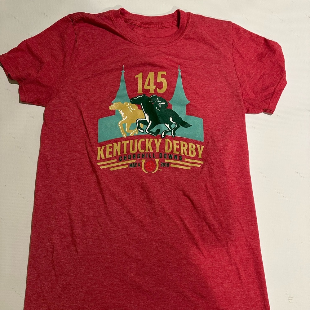 Red Kentucky Derby Graphic T-Shirt